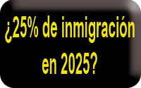 En el 2017 en 25% de la población será inmigrante ¿verdadero o falso?