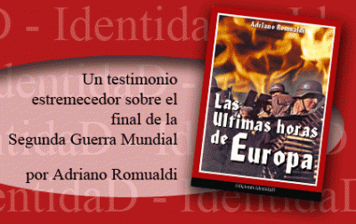 Las últimas horas de Europa - de Adriano Romualdi, ya está en venta